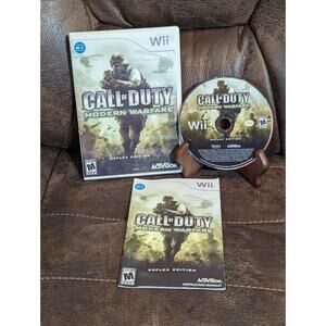 Call of Duty: Modern Warfare - Reflex Edition (Nintendo Wii, 2009) Complete CIB